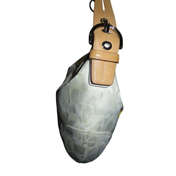 Coach Lady Bumblebee Optic Signature Limited Edition Canvas & Leather Hobo Bag - Picture 4 of 11